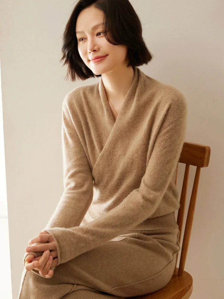 | Women's Wrap Crossover Sweater