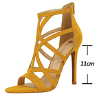 Roman Style Stiletto Heels Pumps for Women - 11 Cm