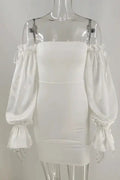 Bodycon Mini Dress with Hip Wrap