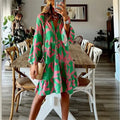 Fiora Luxe Mid Length Dress with Bell Sleeves Premium Wardrobe Essential