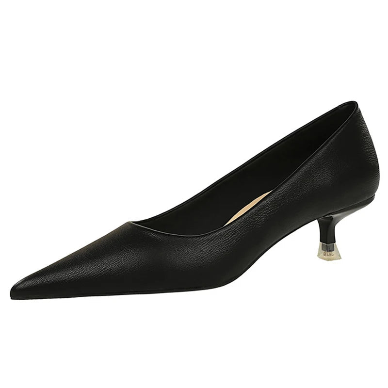 Spring Kitten Heels Professional OL Women Pumps Stilettos Lady Shoes
