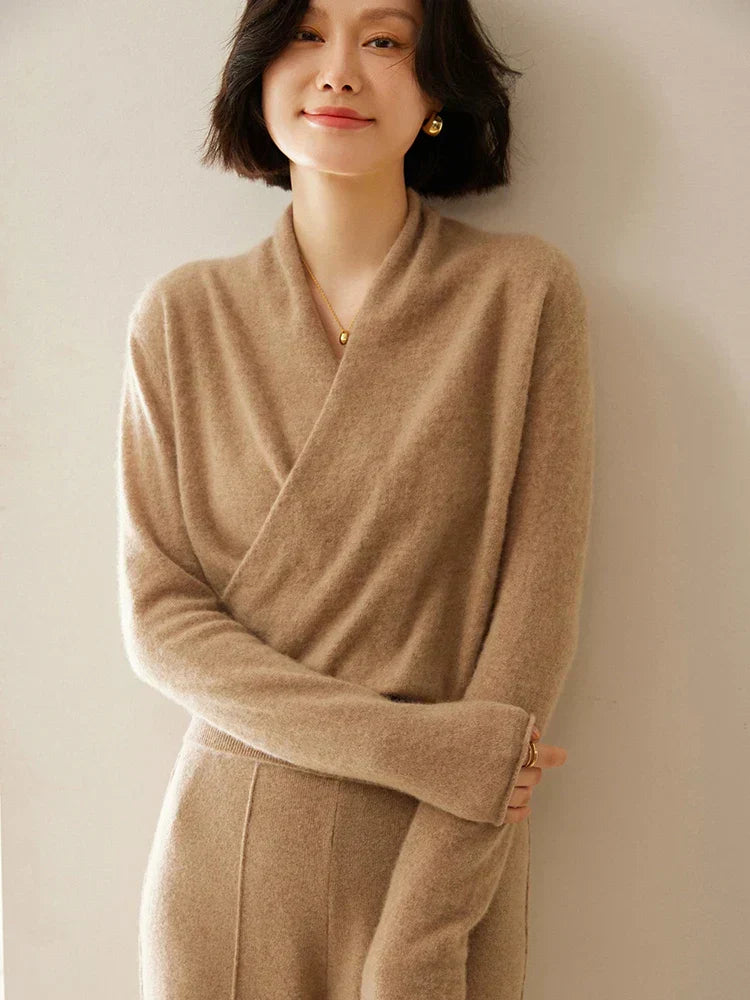 | Women's Wrap Crossover Sweater