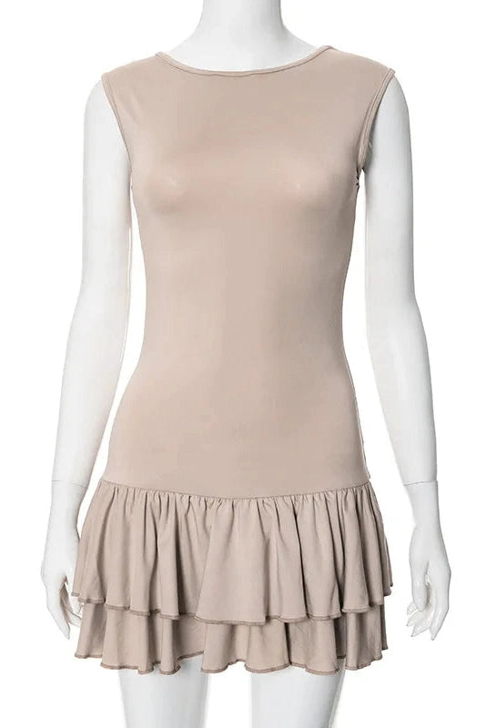 Sleeveless Slim Fit Mini Dress