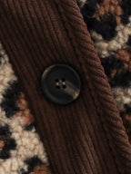 Women Fashion Jacket Winter Casual Ladies Commuter Leopard-print Lamb Wool Solid Jacket For Women's Outwears