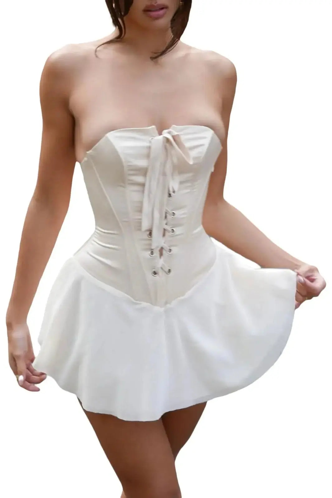 Strapless Mini Tunic Dress