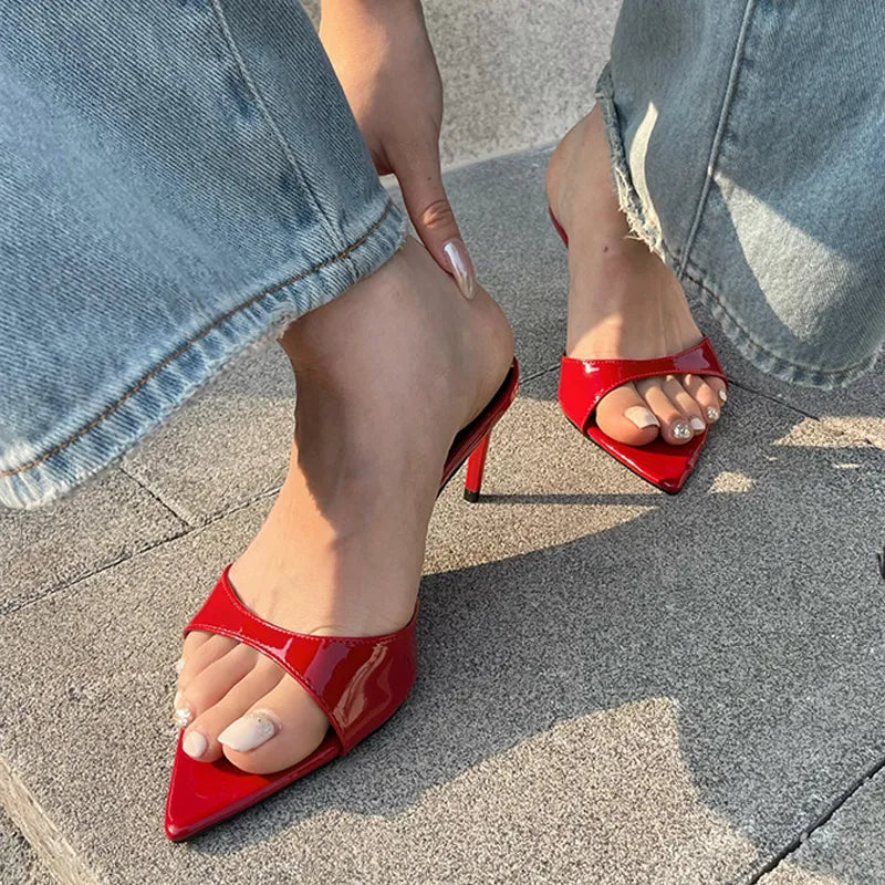 Summer Fashion Low Thin Heels Women Slippers Gladiator Sandals - Stylish and Comfortable