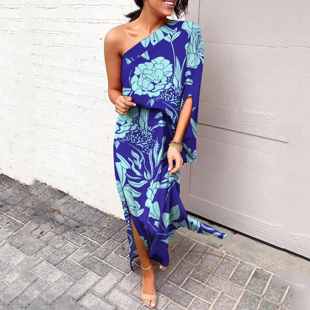 | Diagonal Shoulder Dress