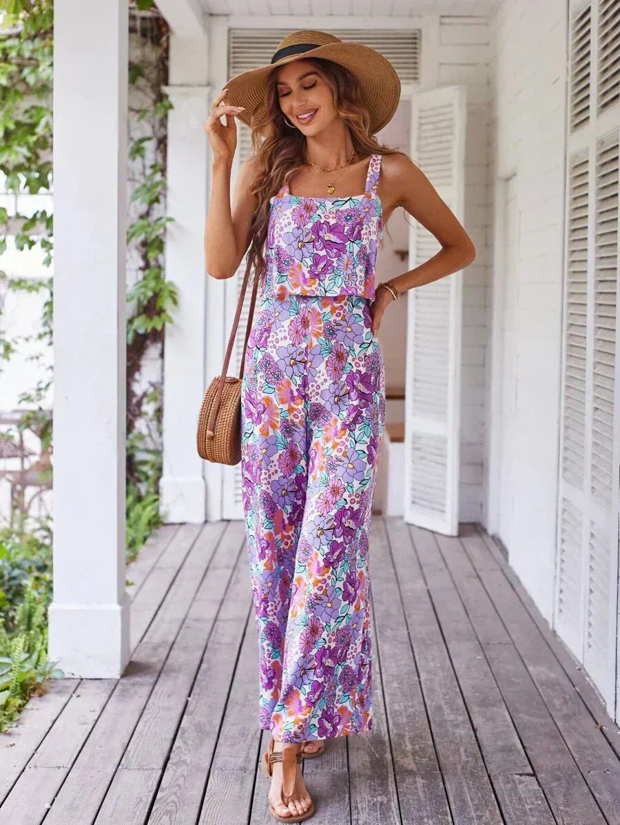 Lydia | Floral Wide-leg Jumpsuit