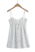 Sleeveless Square Neck Spaghetti Strap Mini Dress