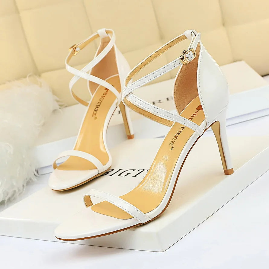 11cm Super High Heels Patent Leather Women Pumps Sexy Woman Heels