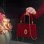 Red Velvet Handbag by Priscilla