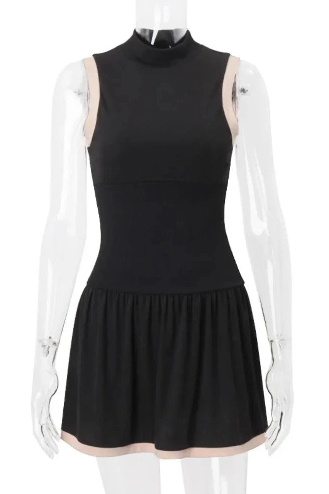 Sleeveless A-Line Mini Dress