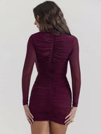 Elegant Hollow Out Mini Dress