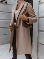 | Women's Double-Breasted Long Coat