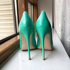 Mint Green Pointy Toe High Heel Shoes - 8cm, 10cm, 12cm