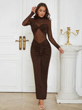 Bethany Mesh Patchwork Dress