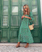 Adelina Aesthetic Long Bohemian Dress Elevated Occasion Wear