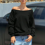 TAVIMART  -  Women Sexy One Shoulder T-Shirt New Loose Slim Top