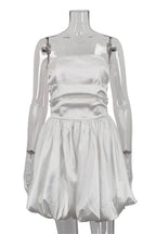 Slim Strapless Sleeveless High Waist Mini Dress