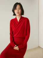 | Women's Wrap Crossover Sweater