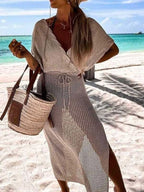 Katharina Chic Crochet Cover Up Dress Statement Occasion Edit