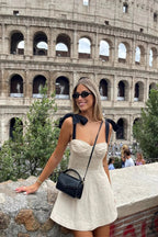 Sleeveless High Waist Mini Dress