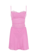 Irregular Two-Piece Mini Dress with Lace-Up Detail