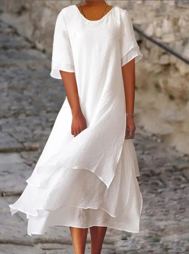 Donatella Chic Long Dress Elevated Occasion Wear