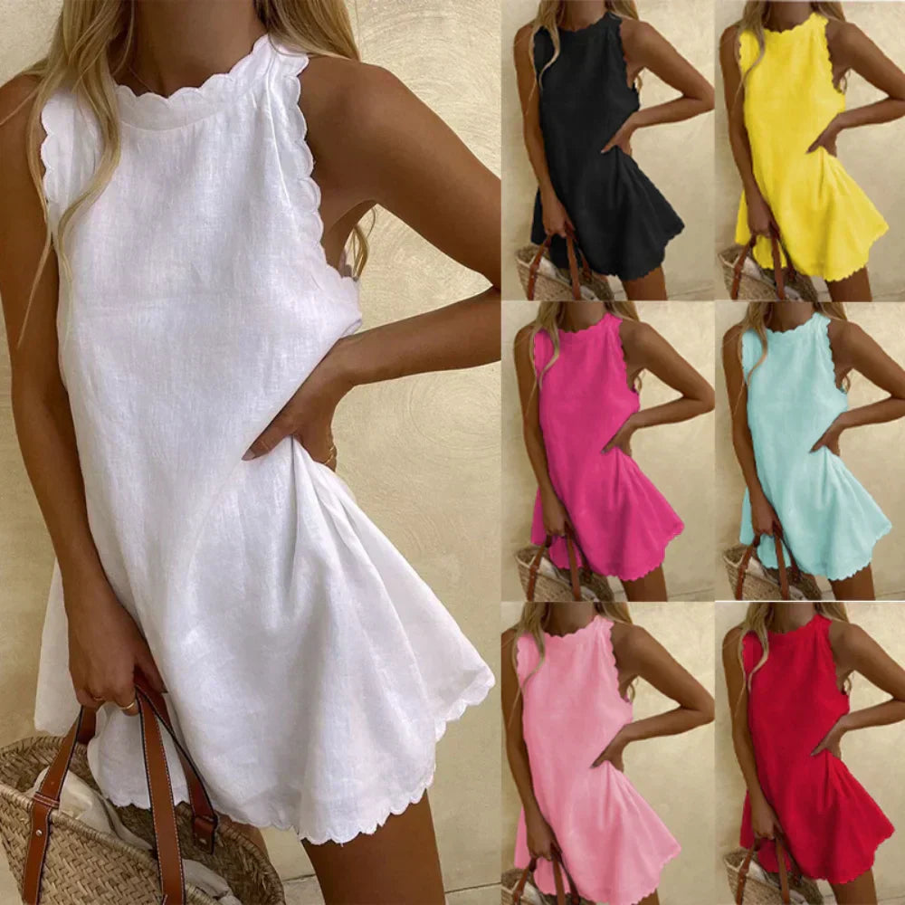 Doris Minimalist Casual Vintage Dress Chic Silhouette Collection