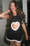 Hollow Out Patchwork Mini Dress