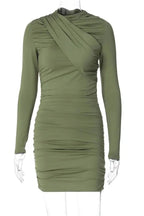 Patchwork High Waist Mini Dress