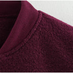 Casual Zipper Long Sleeve O-neck Coat for Women Spring New Solid Loose Female Jacket Vintage Ladies Outwear Top High Street