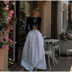 Elegant Slim Ruffle Lace Up Blouse Women Vintage Patchwork Hollow Out Short Cardigan Female Autumn Fashion Street Knitwear