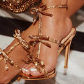 Peep Toe Buckle Strap Sandals for Women