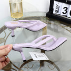 Stylish stiletto heel flip flops for women's summer fashion