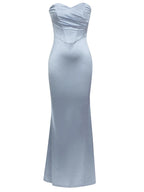 Naia Strapless Satin Mermaid Gown