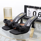 Square Toe Thin Heel Sandals - High-Value Women's Drag High-Heeled Shoes