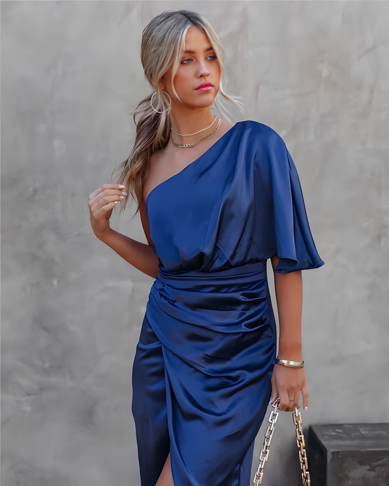 Gilda Premium Silk Dress Evening Wear Edit