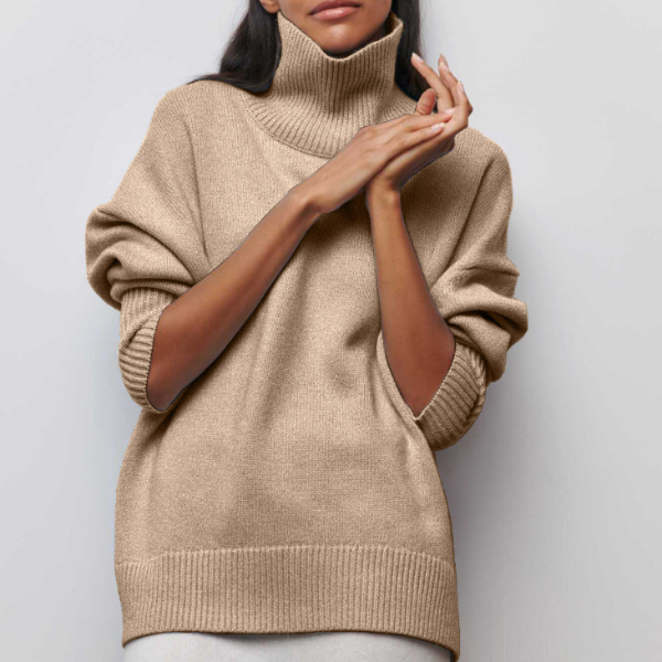 | Turtleneck Sweater in Luxe Material
