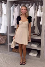 Sleeveless High Waist Mini Dress