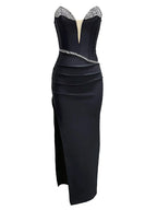 Savanna Rhinestone Bandage Gown Dress