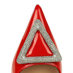 Metal Buckle Rhinestone High Heel Women Pumps