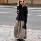 Autumn Print Women Trousers Casual Elastic Waist Foot Binding Dropped Pants Wide Leg Pleated Lady Patchwork Streetwear New