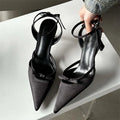 Ankle Buckle Strap Women Pumps Sandals with Thin Heels