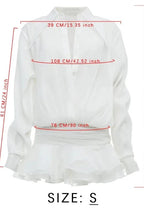 Elegant Single-Breasted Mini Dress with Long Sleeves