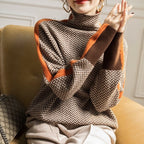 | Herringbone Turtleneck