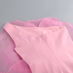 Maria One Shoulder Dress with Large Flower