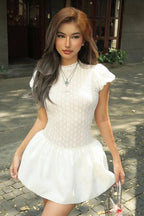 Elegant Lace Slim Mini Dress