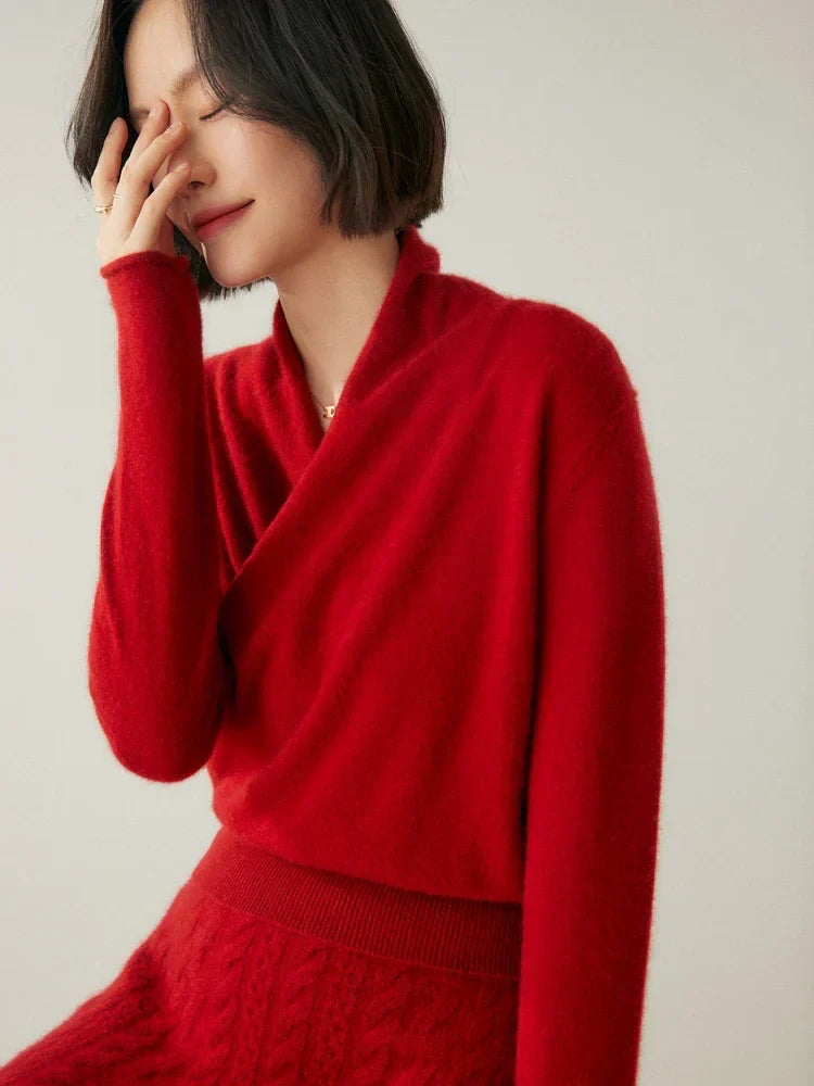 | Women's Wrap Crossover Sweater
