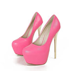 Women Pumps Sexy Stiletto High Heels, Big Size 34-45, Round Toe